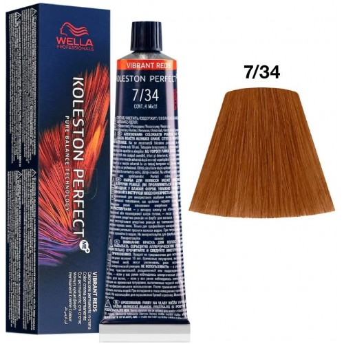 WELLA KOLESTON PERFECT ME+ თმის საღებავი 7-34